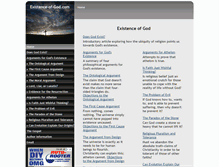 Tablet Screenshot of existence-of-god.com